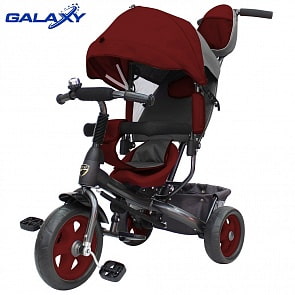 Трехколесный велосипед - Galaxy Лучик Vivat, бордовый (Galaxy, 6581RT)