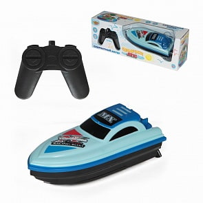Катер на радиоуправлении - Солнечное лето, синий (Yako Toys, M6530)
