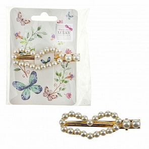 Заколка-зажим Lukky Fashion - Жемчужное сердечко (Lukky, Т19593)