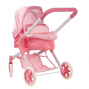 Четырехколесная коляска - Розовая в горошек (Gotz, 3402626)