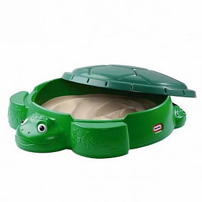 Детская пластиковая песочница с крышкой - Черепаха, Little Tikes, 631566