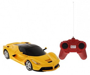 Машина на радиоуправлении 1:24 Ferrari LaFerrari, цвет желтый (Rastar, 48900Y)