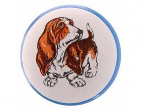 Мяч, 7,5 см с рисунком собаки (Чебоксарский Завод, с-103П)