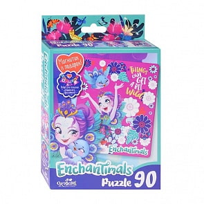 Пазл Энчантималс Things Wild, 90 деталей, магнитик в подарок (Origami, 03550)