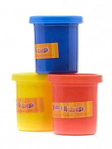 Пальчиковые краски - Маша и Медведь, 3 штуки (Multiart, 350FP-MMsim)