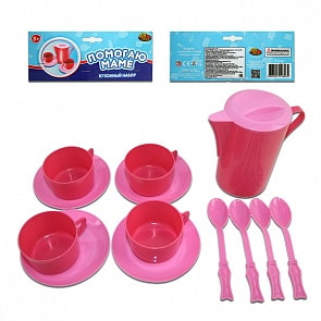 Помогаю Маме. Набор посуды для кухни, 13 предметов (ABtoys, PT-00325)