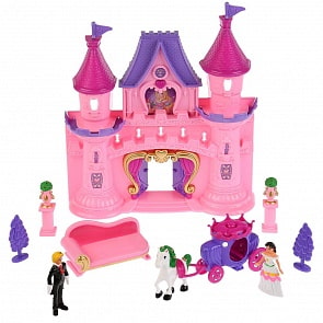 Замок для кукол с лошадкой, фигурками и аксессуарами (Shantou, B636392)