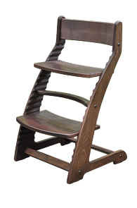 Растущий стул Praktikk, цвет - Тёмный орех (Woodlines, PRK07)