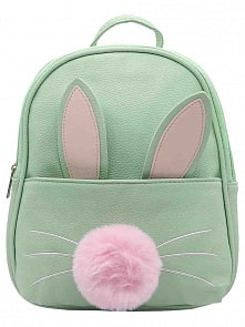 Рюкзак Зайчик с хвостиком и ушками, зеленый (Михи Михи, MM08127)
