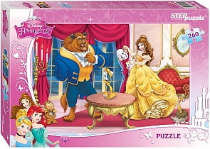 Пазл Дисней Красавица и Чудовище, 260 элементов (Step Puzzle, 95040)