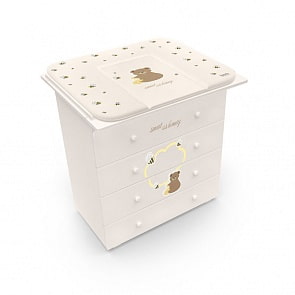 Матрасик для пеленания мягкий Nuovita Honey Bear, 82 х 72, ваниль (Nuovita, NUO-CoHOB_4308)