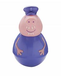 Фигурка-неваляшка Дедушка Пеппы Weebles Peppa Pig (Росмэн, 28800ros) - миниатюра