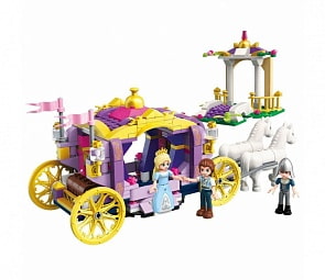 Конструктор с фигурками - Карета принцессы, 374 детали (Enlighten Brick, BRICK2605 (С)