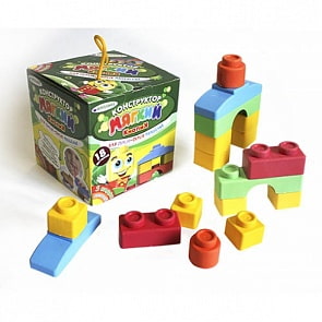 Конструктор мягкий для малышей, 18 деталей (Биплант, 11127)