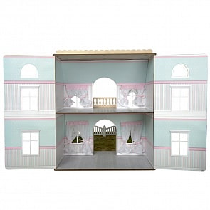 Набор обоев и ламината для дома с черепичной крышей из серии Одним прекрасным утром, дизайн - Мятный леденец (ЯиГрушка, 59505-4)