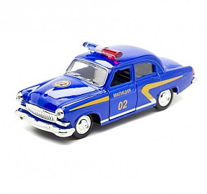 Машина металлическая инерционная – Газ - Волга 21 – Милиция (Технопарк, X600-H09040-Rsim)