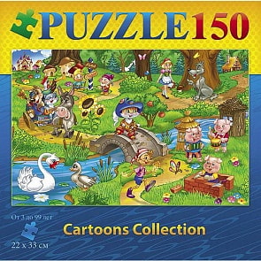 Пазл 150 элементов – Долина сказок (Hatber, 150ПЗ4-12235)