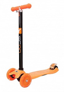 Четырехколесный самокат со светящимися колесами Maxi Simple A20 orange Y-Scoo, 4530RT