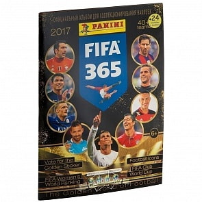 Альбом - Panini Fifa 365-2017, с 24 наклейками в комплекте (Panini, 8018190077568)