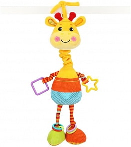 Музыкальная подвеска с пищалкой, шуршалкой - Жирафик (Жирафики, 939727)