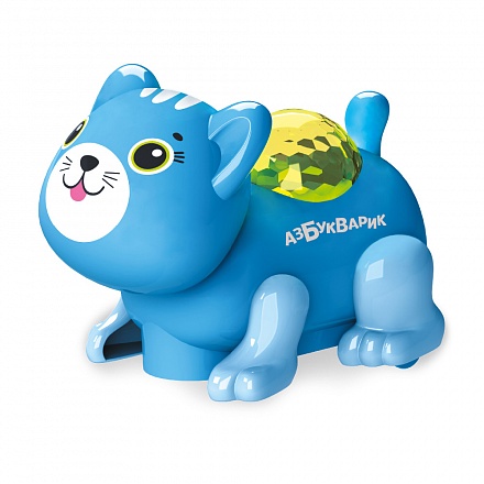 Музыкальная игрушка Диско-зверята – Котик, темно-голубой 