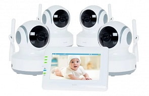 Видеоняня Ramili Baby RV900X4, 4 камеры