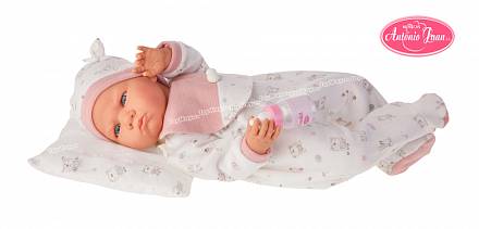 Интерактивная кукла Бертина в розовом, озвученная, 52 см. 