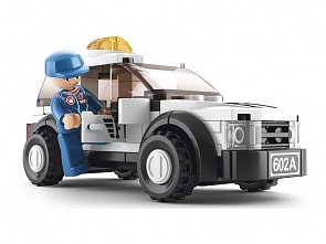 Конструктор - Автогонки - Джип с фигуркой, 96 деталей (Sluban, M38-B0350)