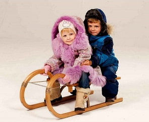 Санки деревянные - Мороз Иванович, складные без спинки (RT, 5062RT)