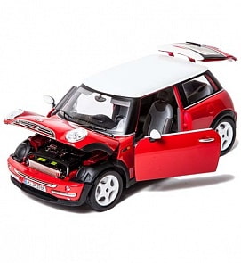 Машинка Mini Cooper масштаб 1: 18 (BBURAGO, 18-12034B) Машинка Mini Cooper масштаб 1: 18 (BBURAGO, 18-12034B)