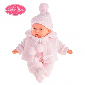 Интерактивная кукла Азалина в розовом, озвученная,27 см. (Antonio Juans Munecas, 1221P)