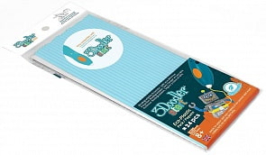 Эко-пластик к 3Д ручке 3Doodler Start, цвет голубой, 24 штуки (WobbleWorks, 3DS-ECO19-BBLUE-24)