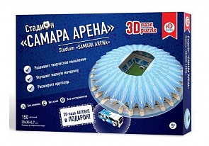 Сборный 3D пазл из пенокартона – стадион Самара Арена (IQ-puzzle, 16558s)