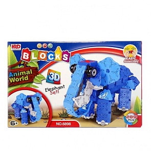 Конструктор 3D - Слон, 289 деталей (Наша Игрушка, A1012389B)