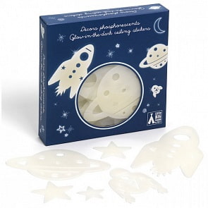 Наклейки на стену - Космос, светятся в темноте (Djeco, DD04591k)
