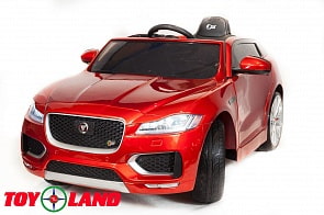Электромобиль - Jaguar F-Pace, красный, свет и звук (Toyland, LS-818_красный)