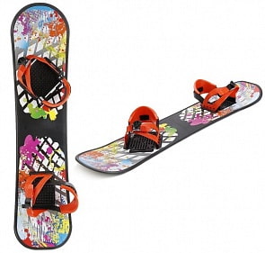 Сноуборд пластиковый с жесткими креплениями (Дартс-Ковров, 2158-00sim)