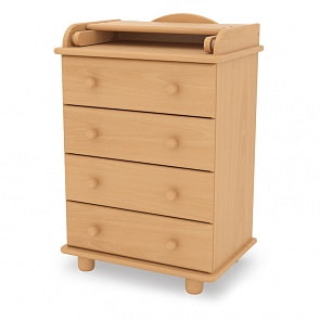 Комод детский Гандылян КО-2010-5 Аистенок mini, натуральный (Gandylyan, GAN-КО 2010-5_натуральный)