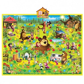 Обучающий интерактивный плакат - Азбука Маши. Маша и Миша (Умка, ip6255)