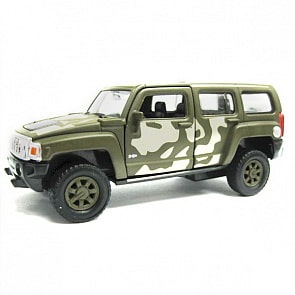 Модель военной машины Hummer H3, масштаб 1:34-39 (Welly, 43629CM)