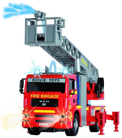 City Fire Engine пожарная машина, свет + звук, брызгает водой, 25 см. 