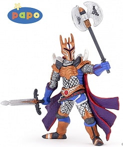 Фигурка Серебряный рыцарь с тройным боевым топором (Papo, 36004_papo)