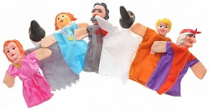 Кукольный театр – Гуси-лебеди, 7 кукол (Жирафики, 68351)