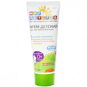 Крем для чувствительной кожи, 75 мл. (Мир детства, 40327)