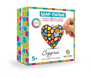 Набор для творчества – Сердце в коробке со стразами (Шар-Папье, В0253)