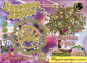 Набор для творчества - Сделай сам - Бисерные деревья - Денежное дерево (Лапландия, 65977)