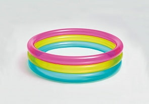 Надувной бассейн – Радуга, размер 86 х 25 см, 1-3 лет (Intex, с57104)