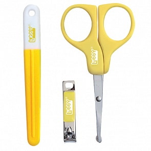 Набор для ухода за ребенком: ножницы, пилочка, щипчики (Lubby, 4498/72/12)