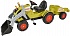 Детский педальный трактор погрузчик с прицепом Claas  - миниатюра №4