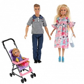 Кукла ТМ София и Алекс - София беременная с Алексом, дочкой и аксессуарами (Карапуз, 66481-SA-BB (12)